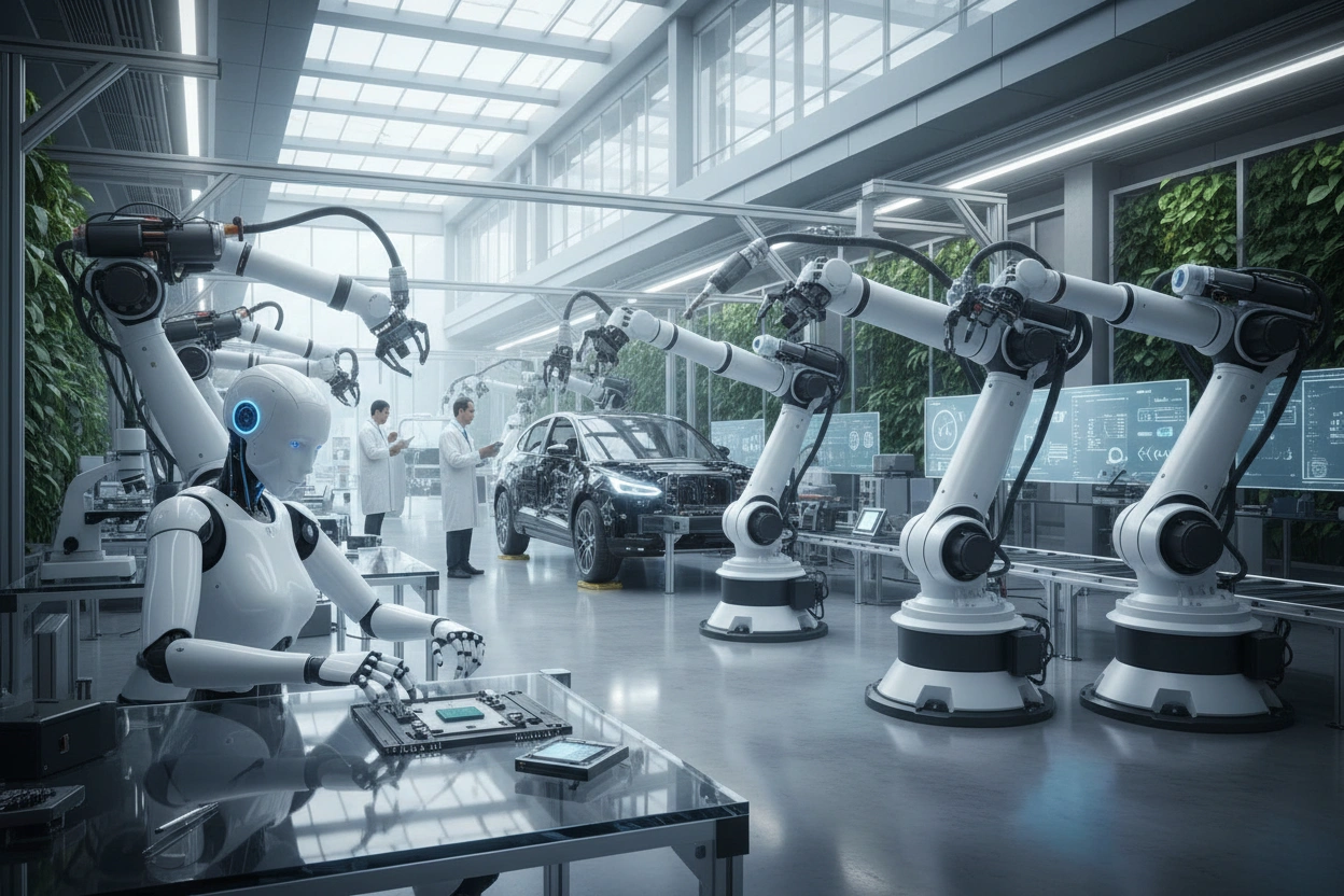 Professional image illustrating Top Trends in AI Robotics for 2026