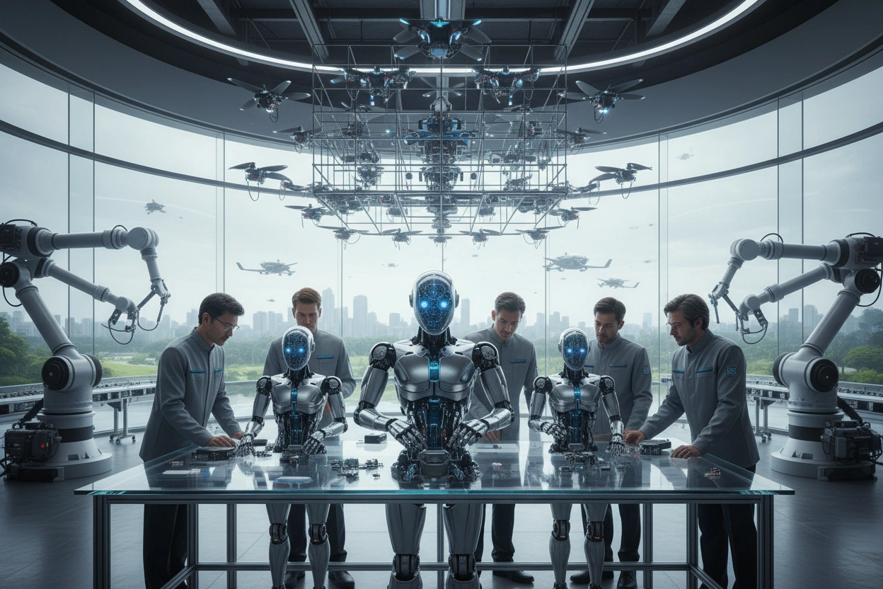 Professional image illustrating Top Trends in AI Robotics for 2026