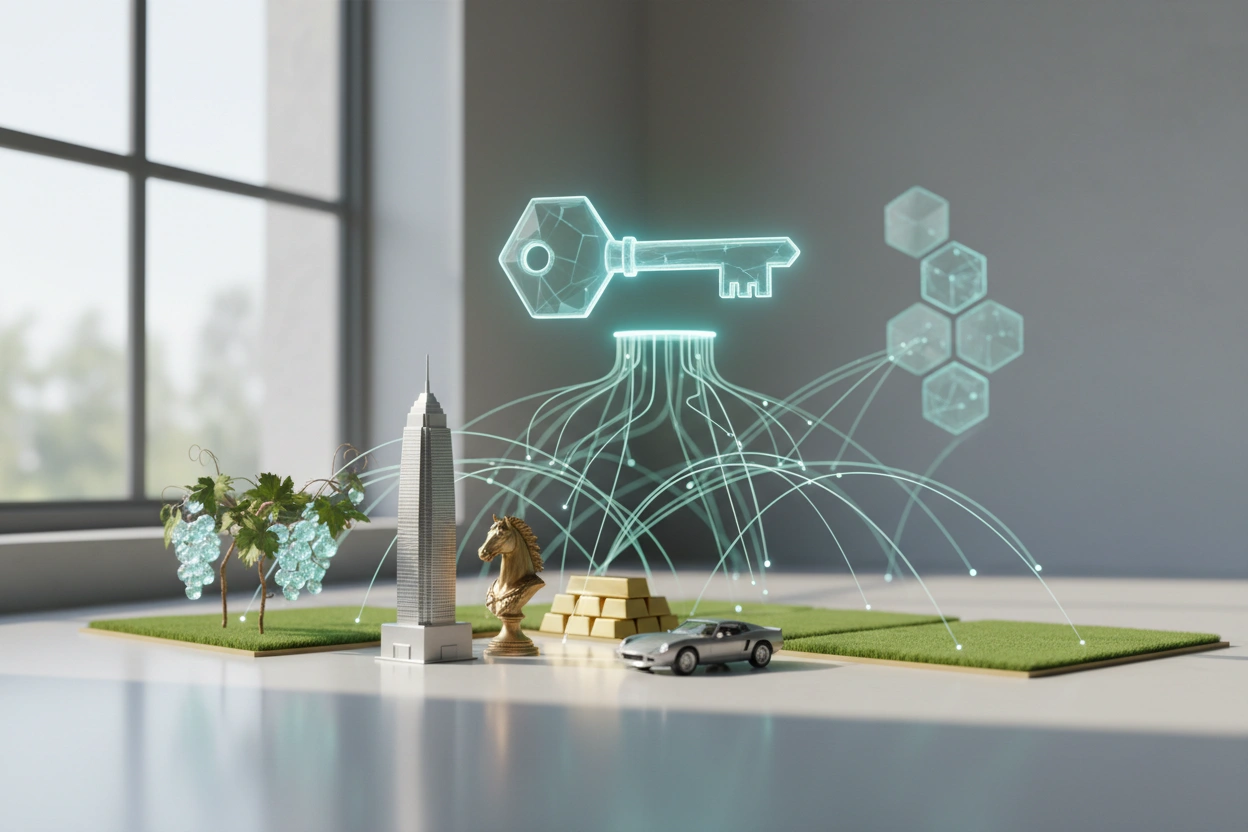 Professional image illustrating Top 5 Benefits of Tokenizing Real World Assets