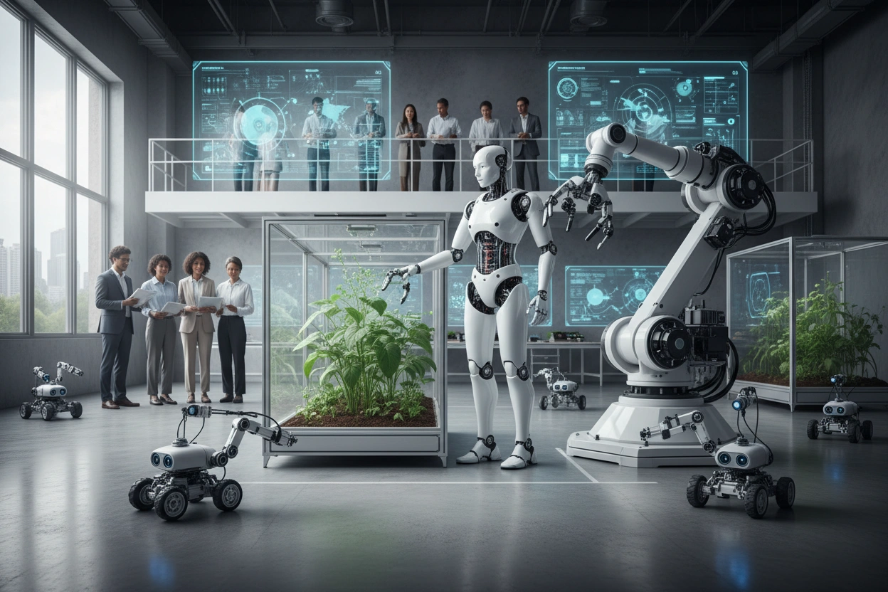 Professional image illustrating Top Trends in AI Robotics for 2026