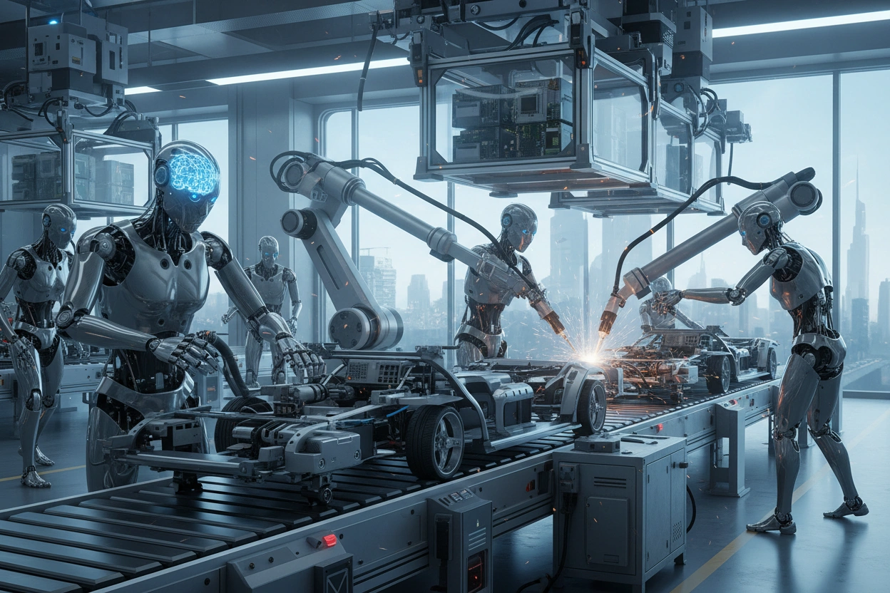 Professional image illustrating Top Trends in AI Robotics for 2026