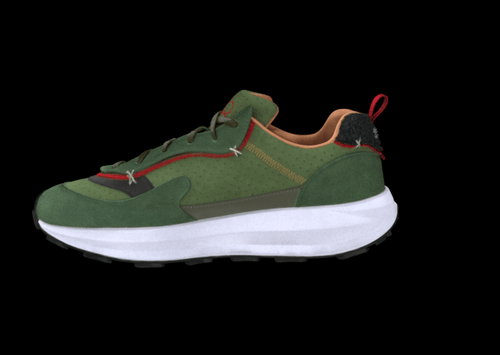 a 3d rendered shoe