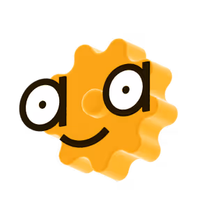 Yara 3D yellow Gear Icon