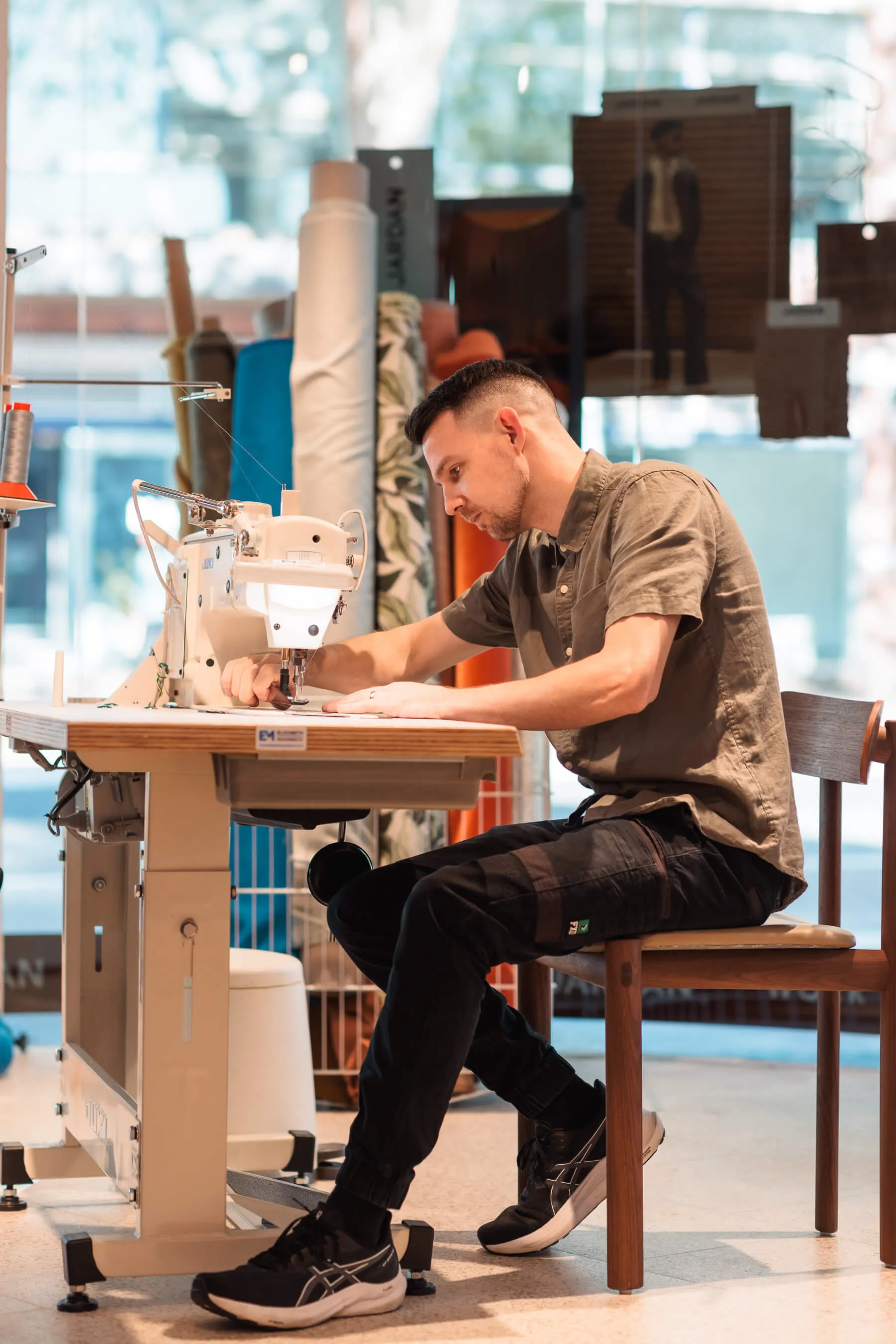 Saturday In Design 2024: Jardan Furniture showcased sustainable craftsmanship with live upholstery, design talks, and new product launches, highlighting innovation and contemporary aesthetics | EDG Studios, view 15 of 28