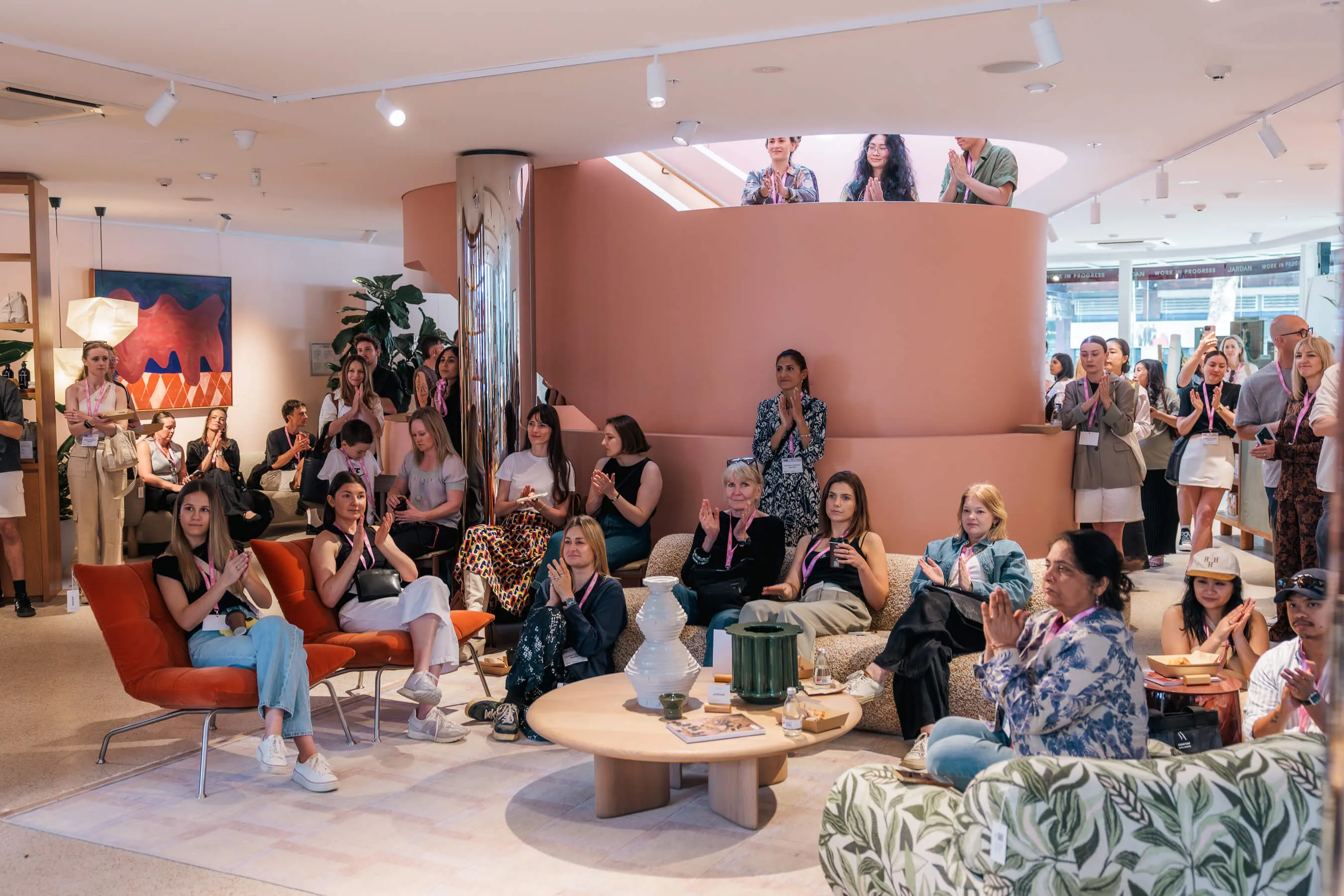 Saturday In Design 2024: Jardan Furniture showcased sustainable craftsmanship with live upholstery, design talks, and new product launches, highlighting innovation and contemporary aesthetics | EDG Studios, view 22 of 28