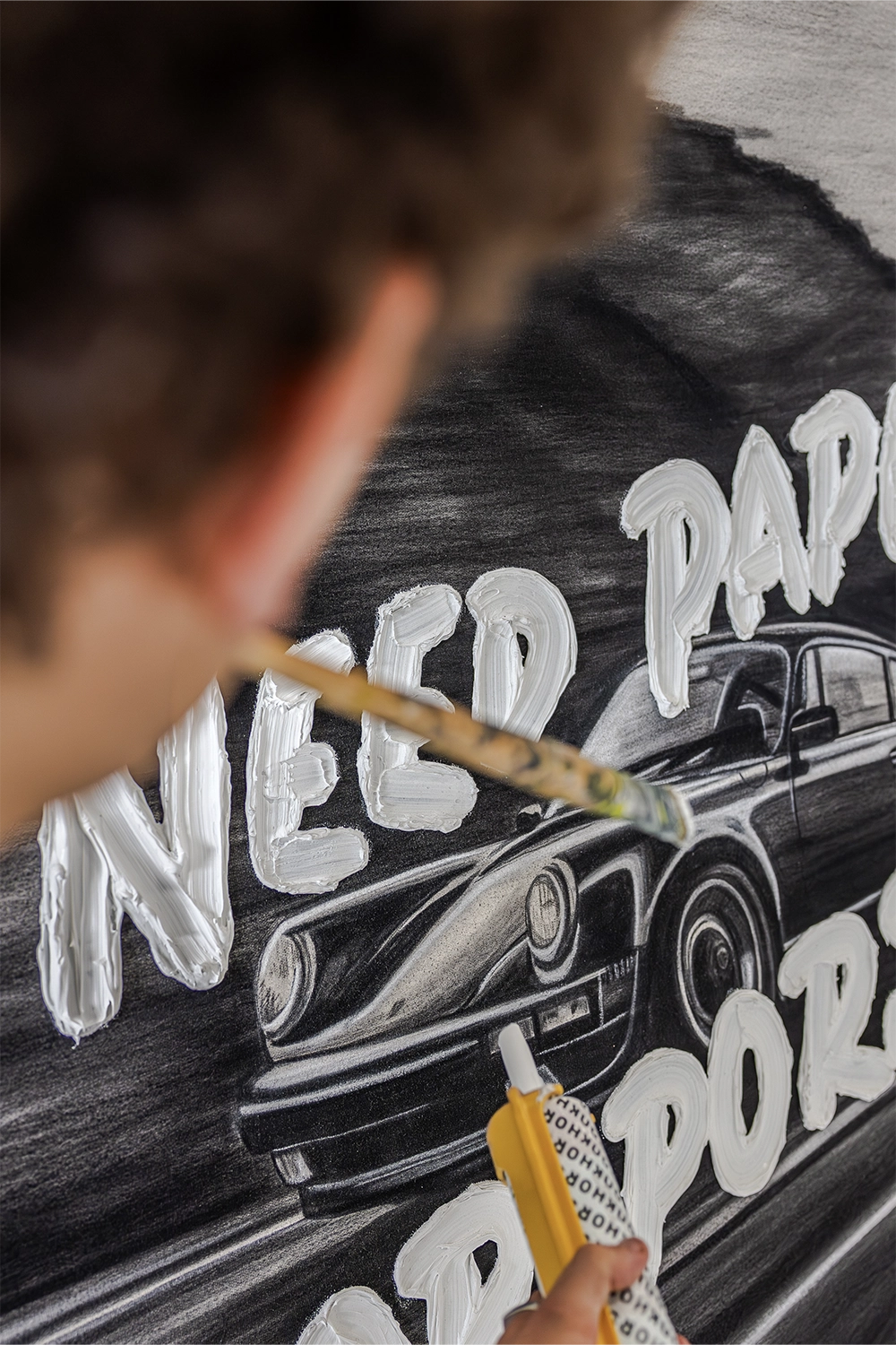 Werner Bronkhorst: 911 What’s Your Emergency art collection explores urgency, crisis, and modern culture through bold automotive-inspired works.