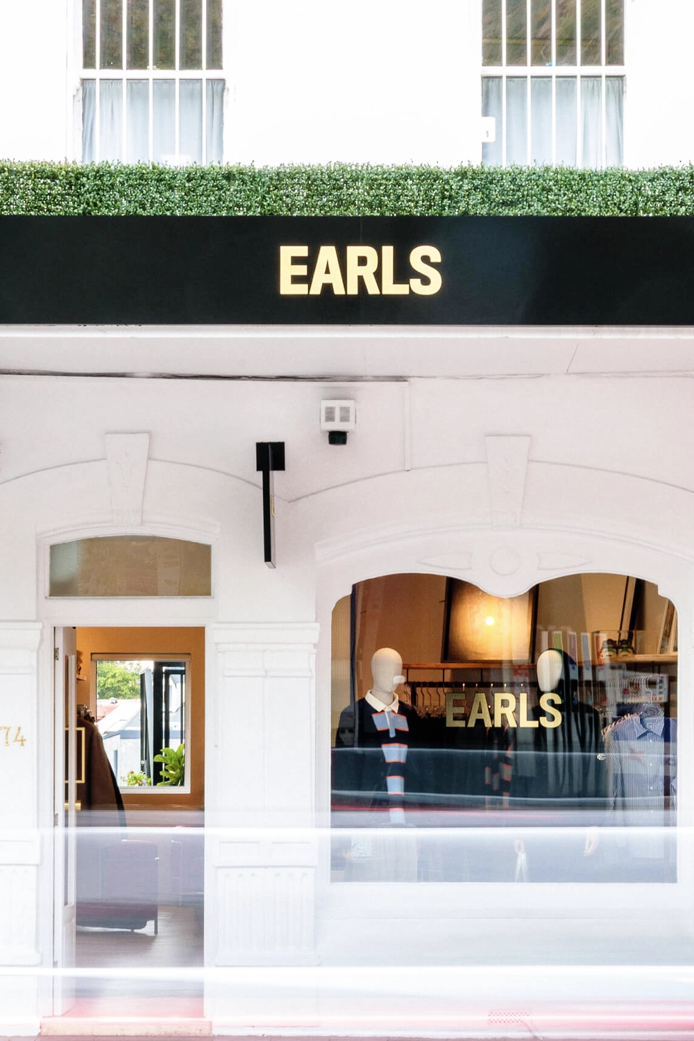 Earls Collection Paddington flagship store photographed by EDG Studios. Luxury menswear retail interior photography, 74 Oxford Street, Sydney.