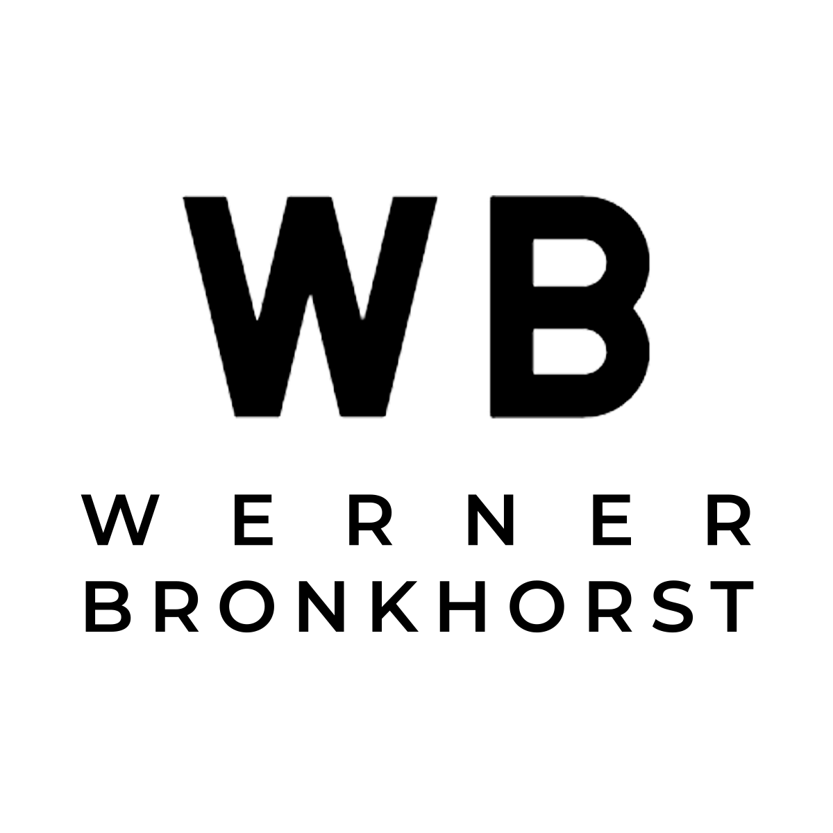 Werner Bronkhorst branding – clean typographic logo for Australian conceptual artist
