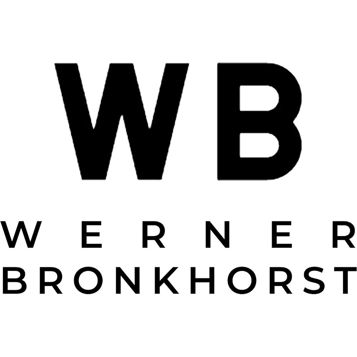 Werner Bronkhorst branding – clean typographic logo for Australian conceptual artist

