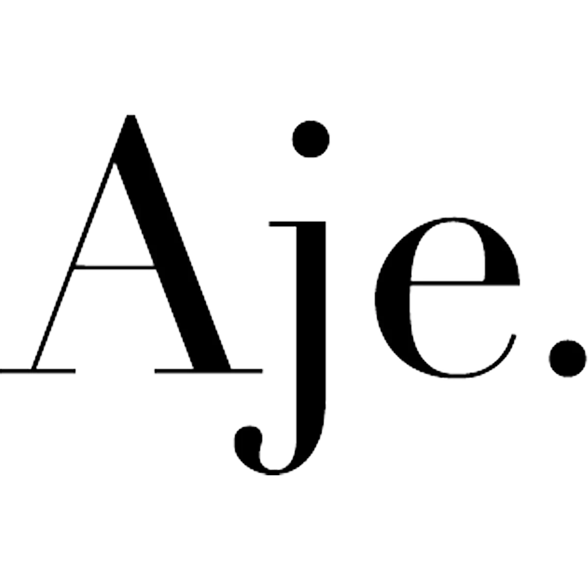 Aje logo – minimalist serif wordmark used by the Australian fashion house