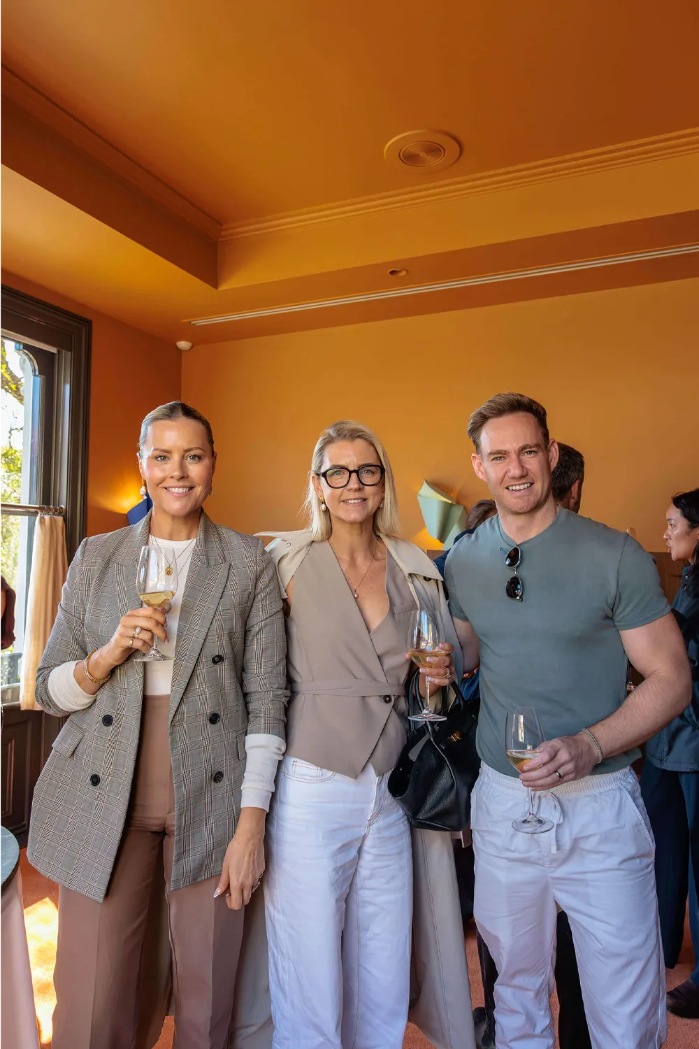 Royal Oak Floors Heritage Collection launch event at Ursula's in Paddington, Sydney, featuring styled interior displays and guests exploring the new timber flooring range.