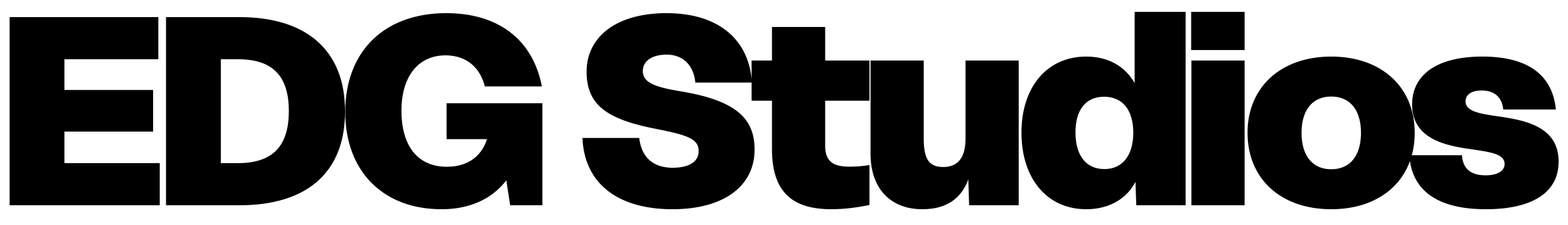 EDG Studios 2026 Black Logo