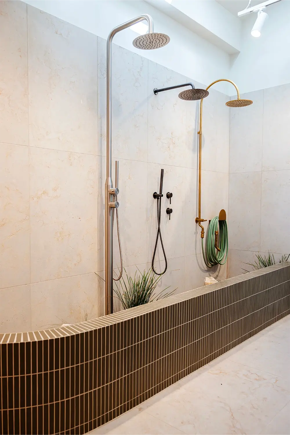 ABI Interiors Sydney showroom interior during launch event featuring contemporary fixtures, clean architectural lines, and styled product displays