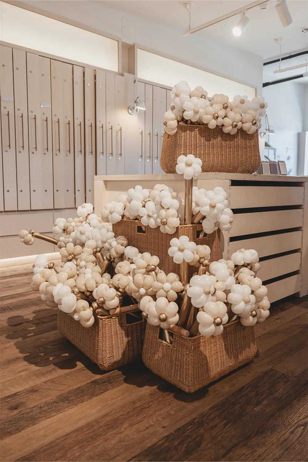 ABI Interiors Sydney showroom interior during launch event featuring contemporary fixtures, clean architectural lines, and styled product displays