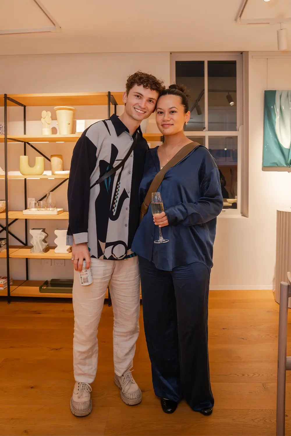 Jardan Furniture x Henry Holland ceramic collection launch at Jardan Sydney showroom, Paddington, featuring Nerikomi tableware and showroom event atmosphere, photographed by EDG Studios.