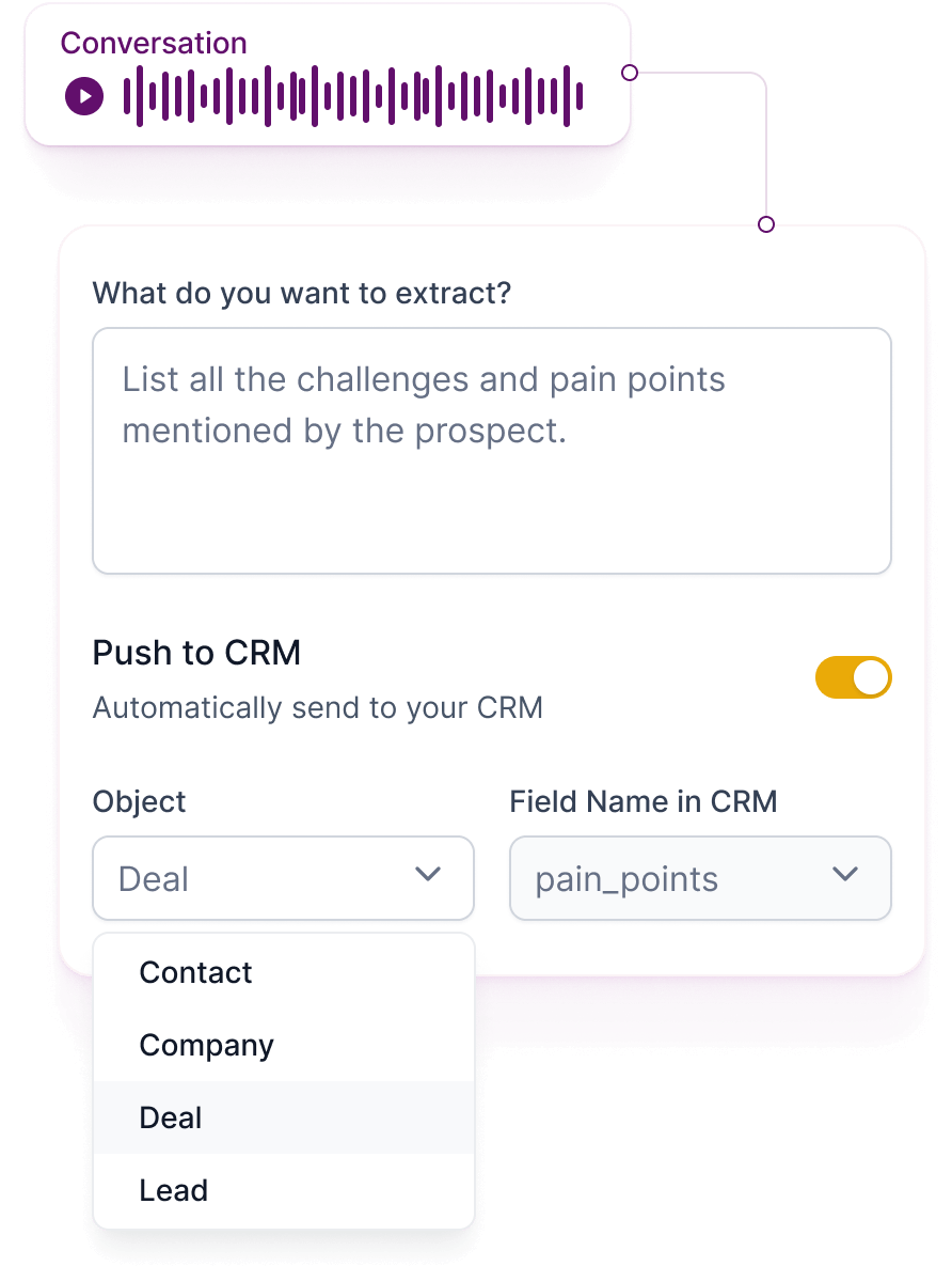 Accelerate your sales efficiency with AI-powered automations.