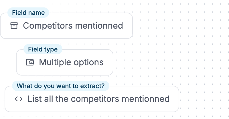 Custom agent fields