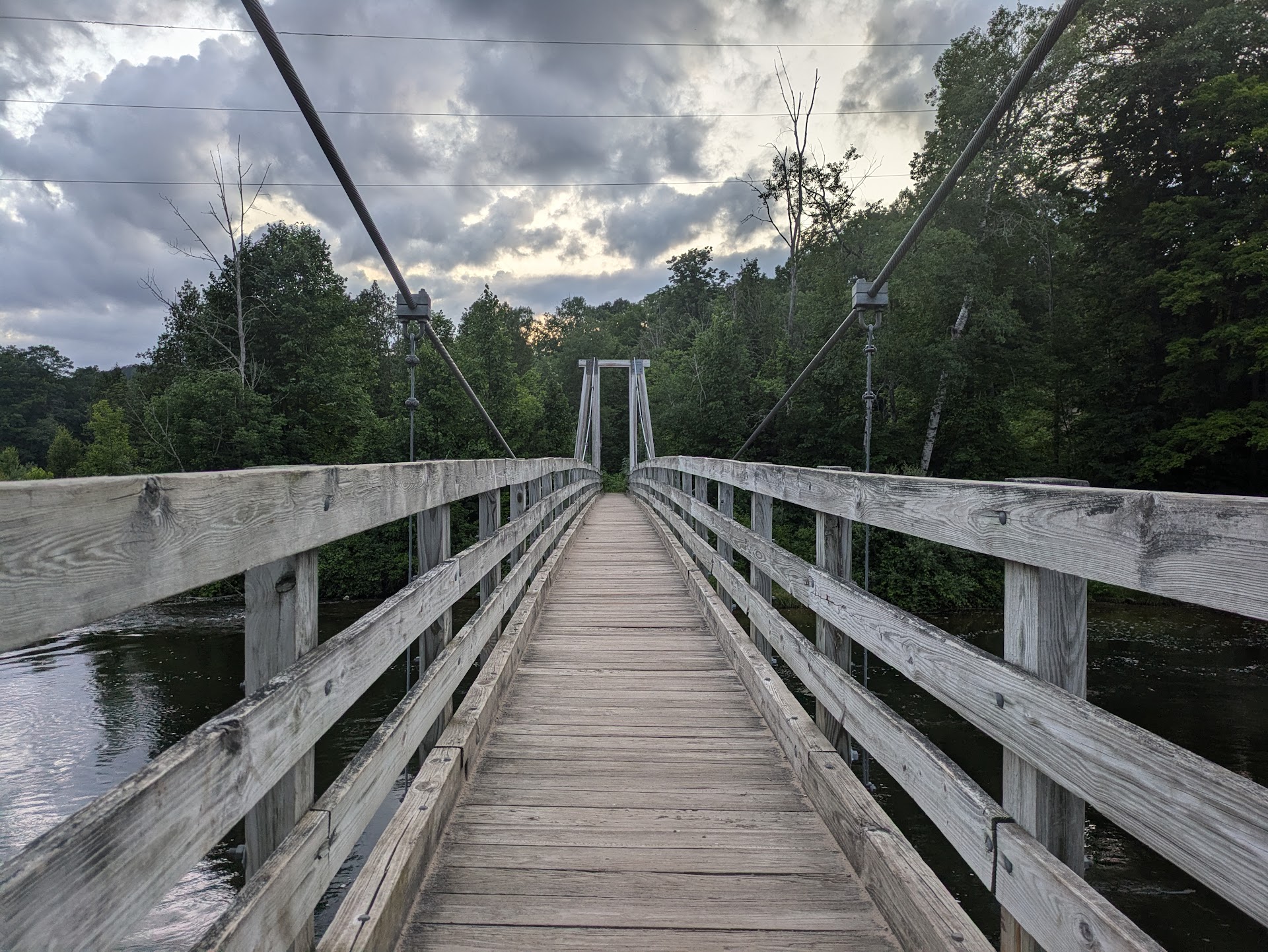 Suspension Bridge, Manistee River Trail