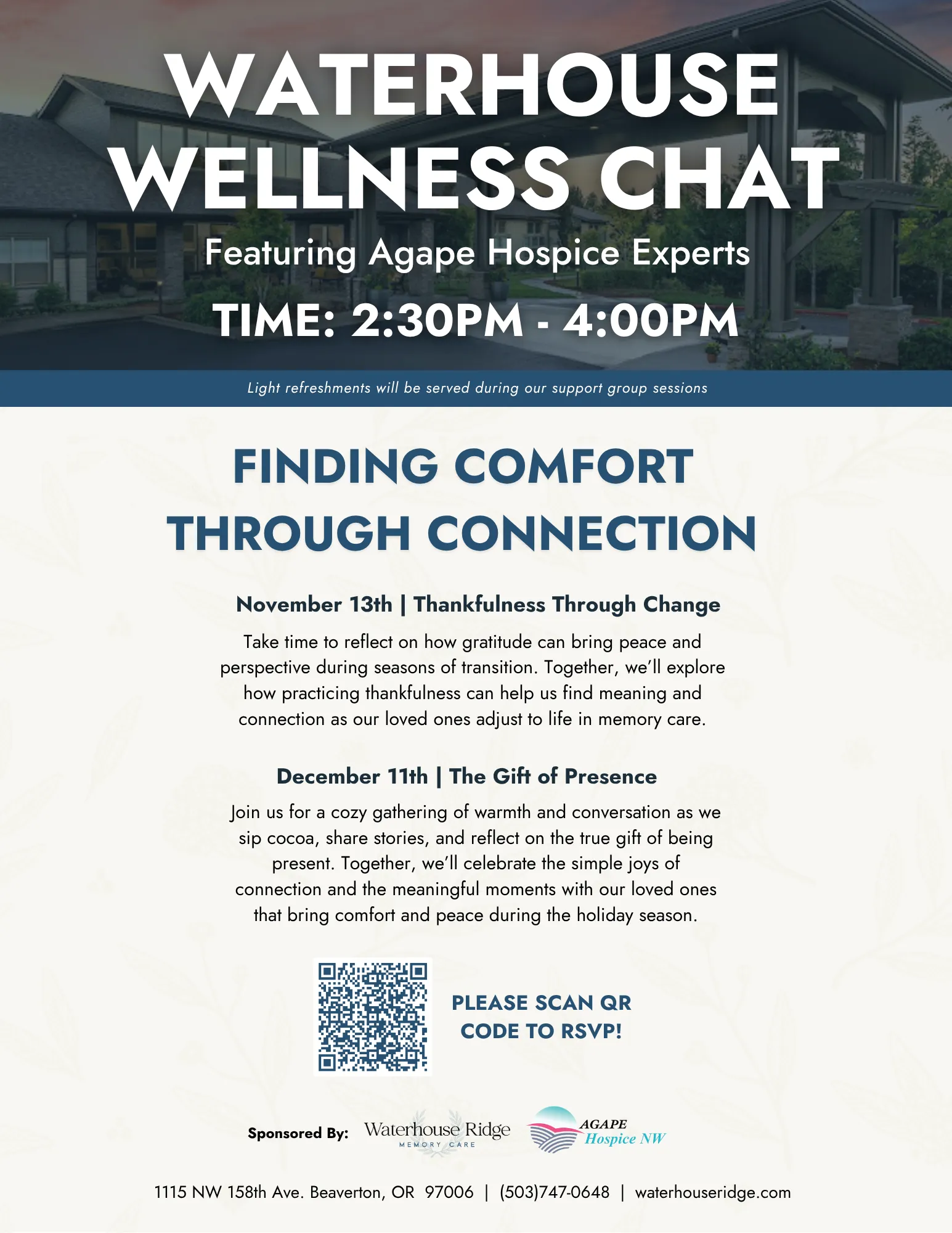 Waterhouse Ridge Support Group