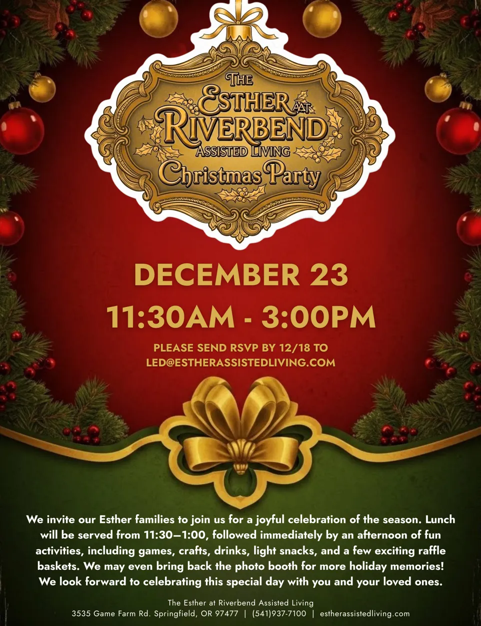 Christmas Celebration at The Esther