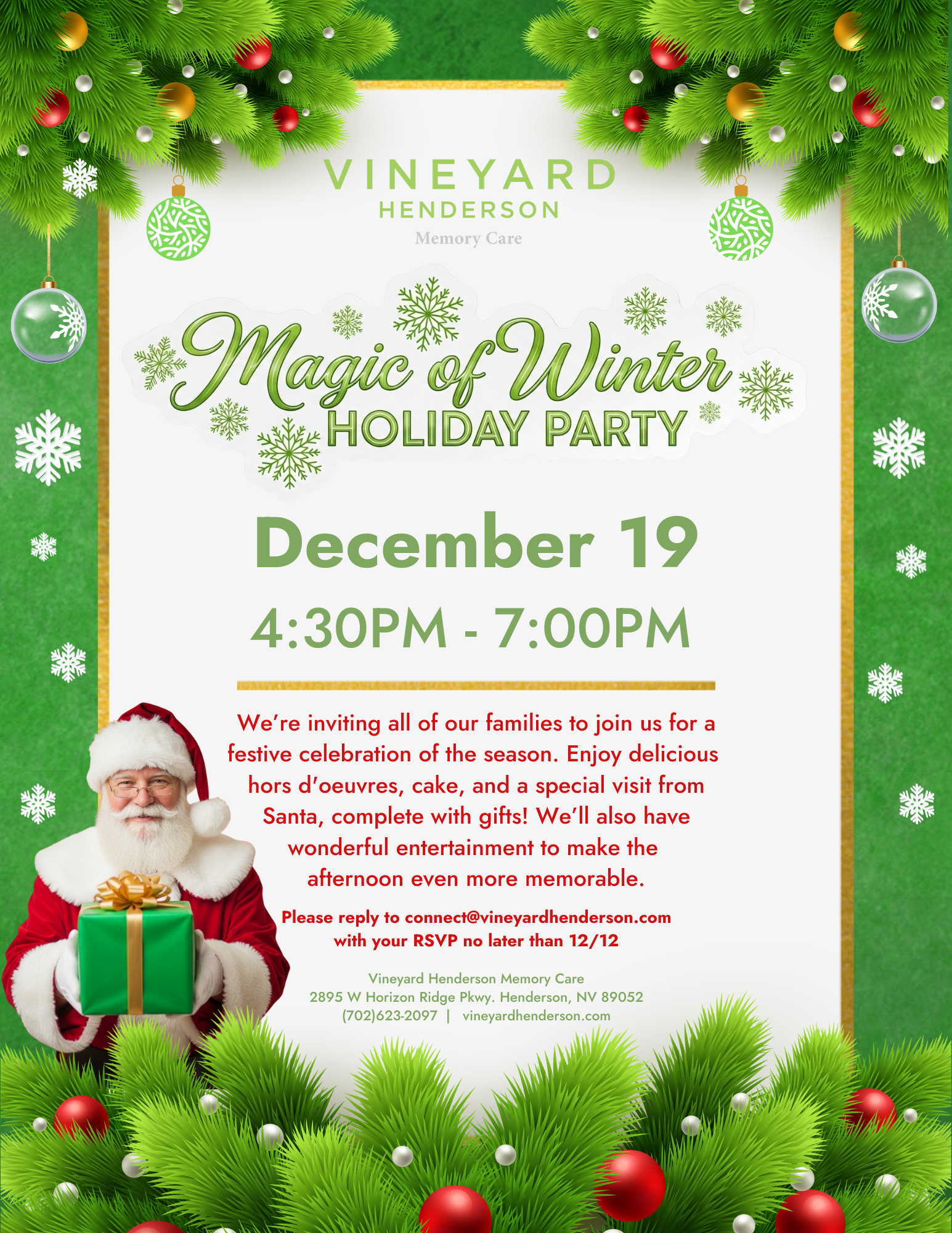 Magic of Winter Holiday Party