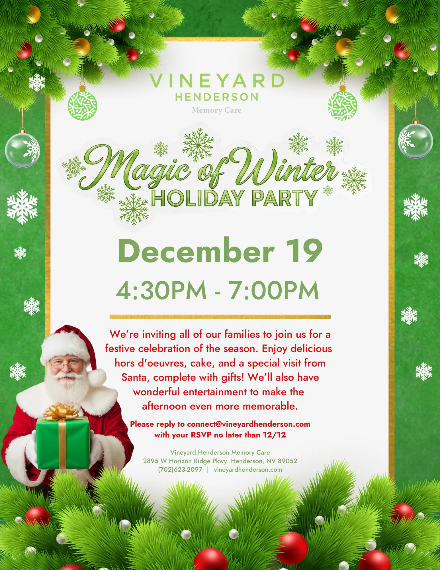 Magic of Winter Holiday Party