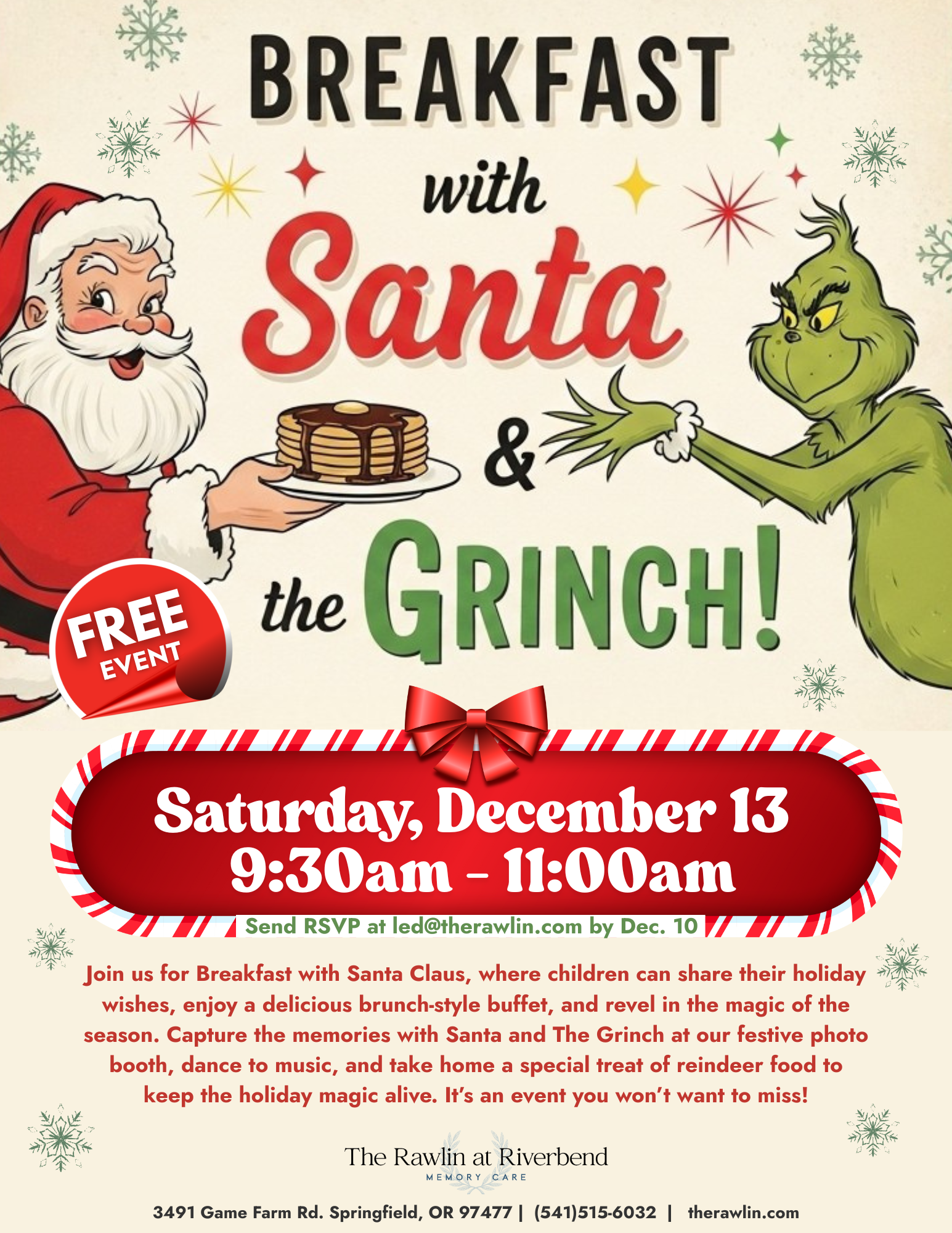 Breakfast with Santa in Eugene