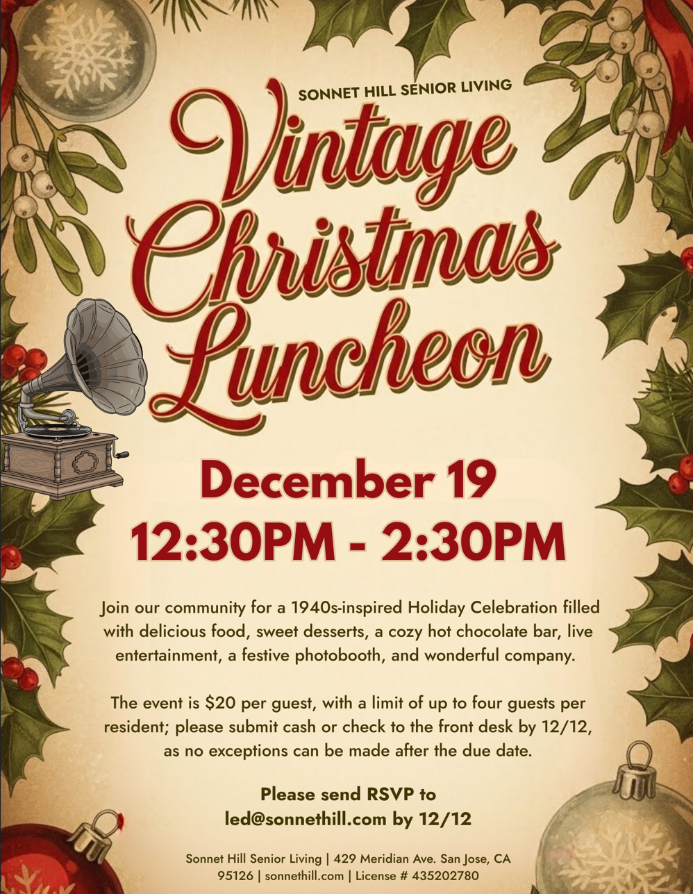 Vintage Christmas Luncheon
