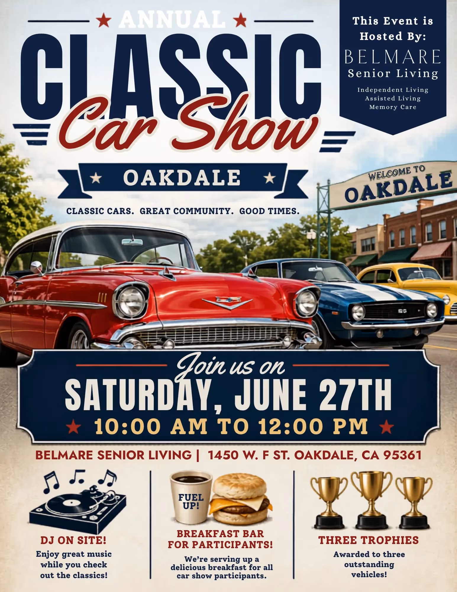 Annual Classic Car Show in Oakdale, CA