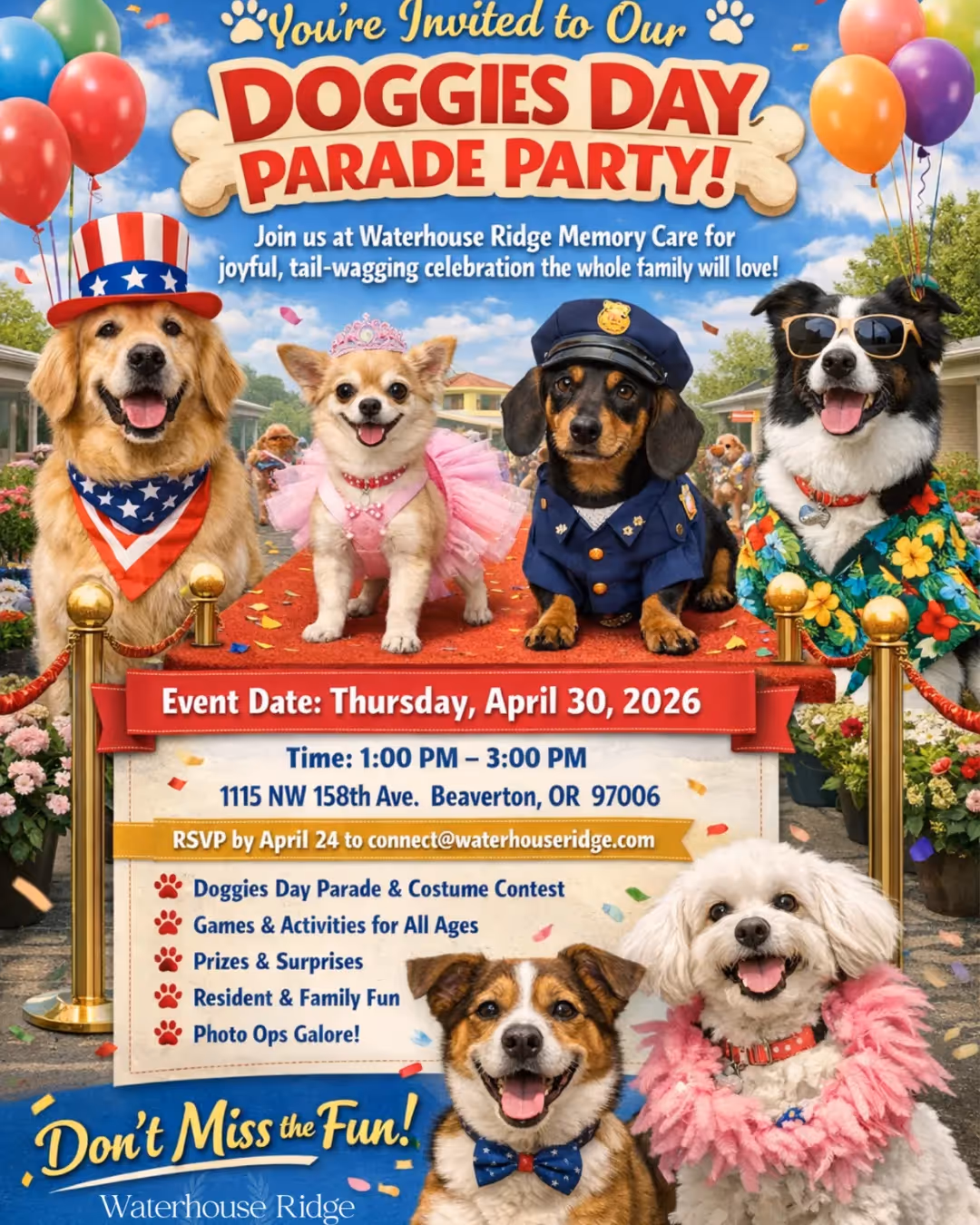 Doggies Day Parade Party