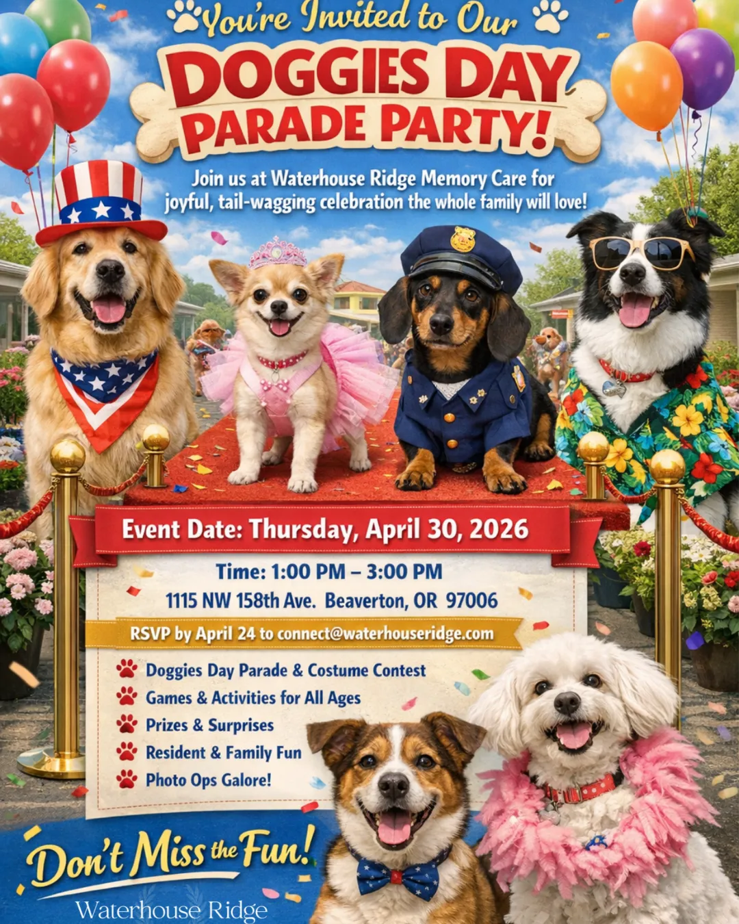 Doggies Day Parade Party