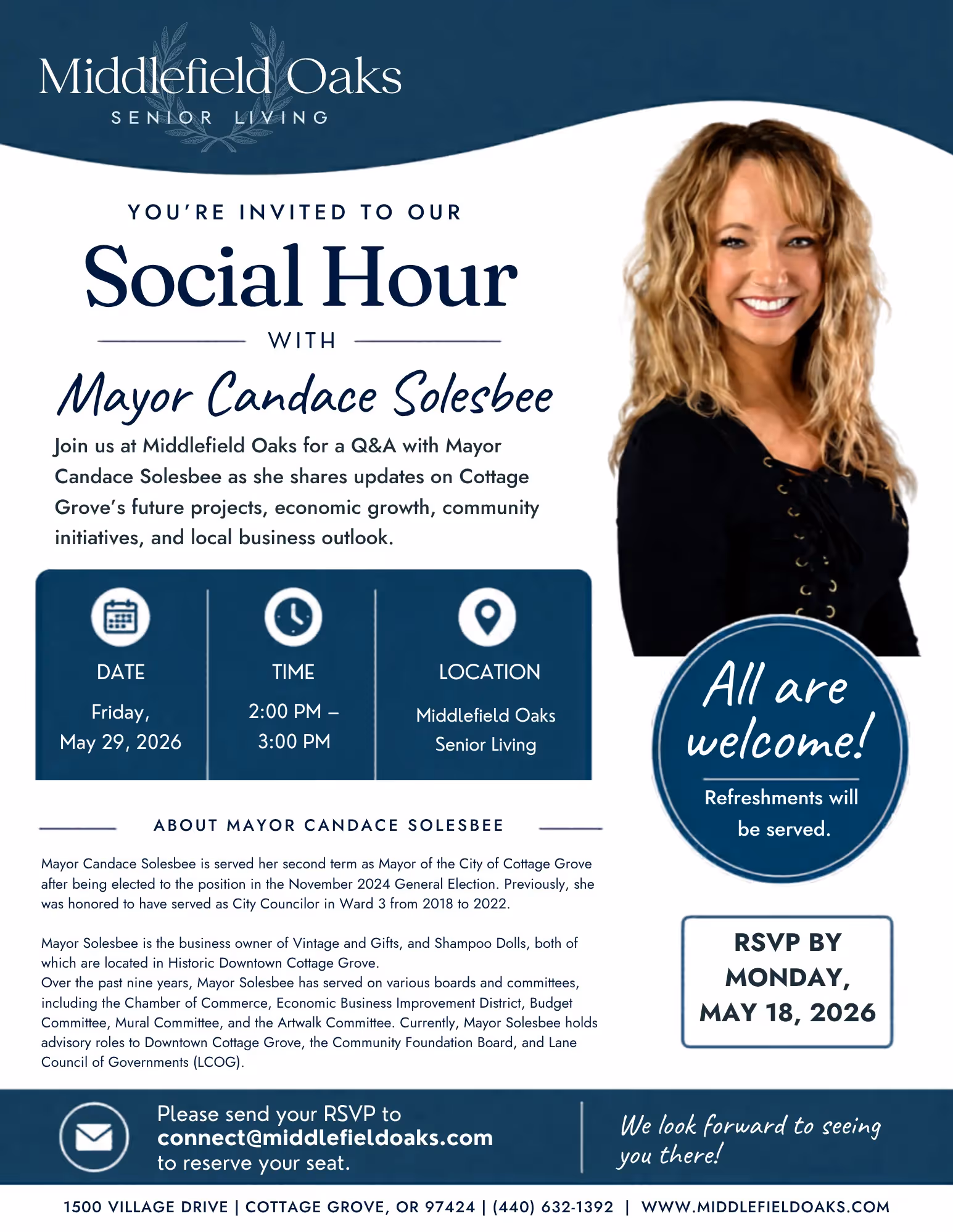 Social Hour with Mayor Solesbee
