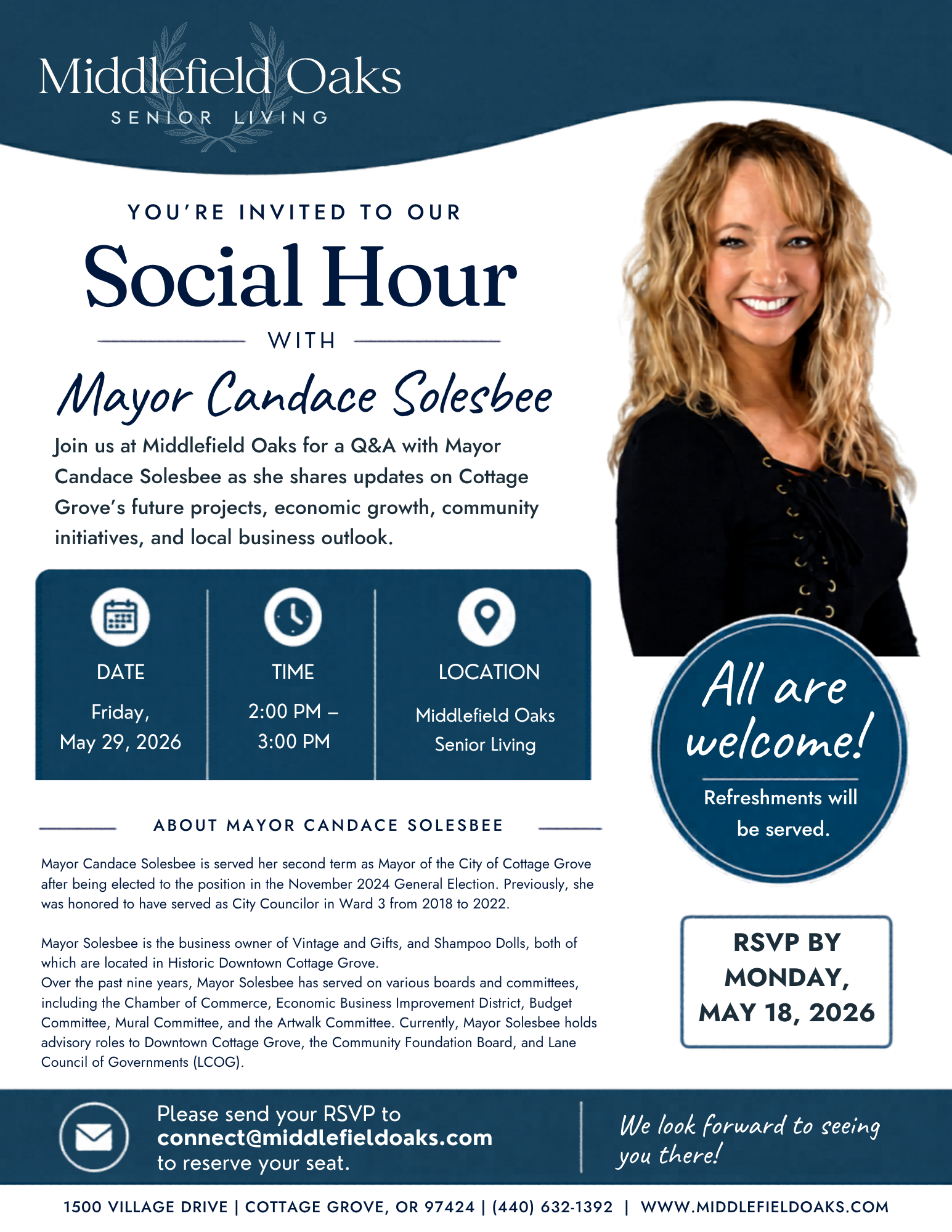 Social Hour with Mayor Solesbee