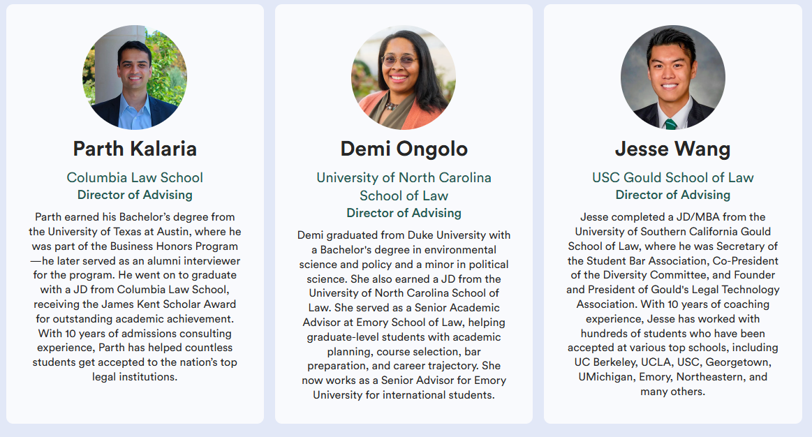 3 Juris counselor bios 