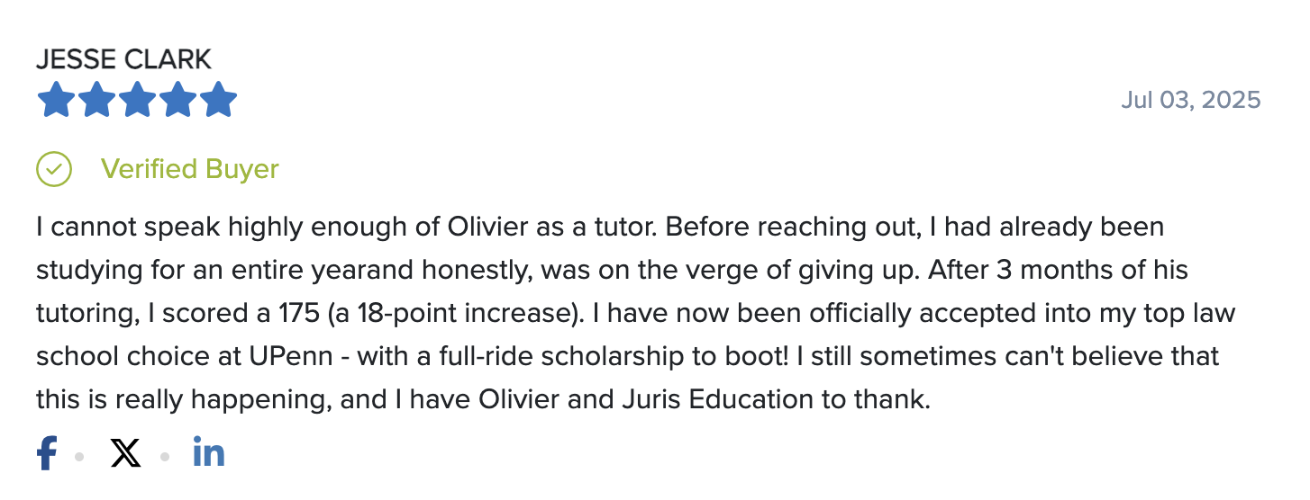 Screenshot of a student's review on RaveCapture