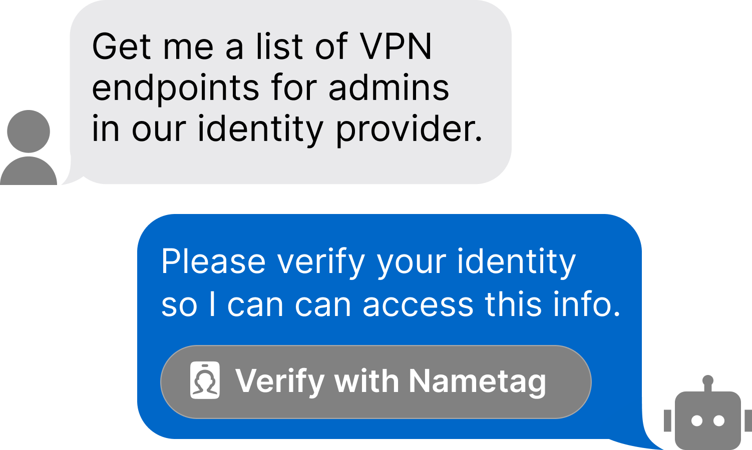 A browser window configuring a user flow for verifying identity to continue