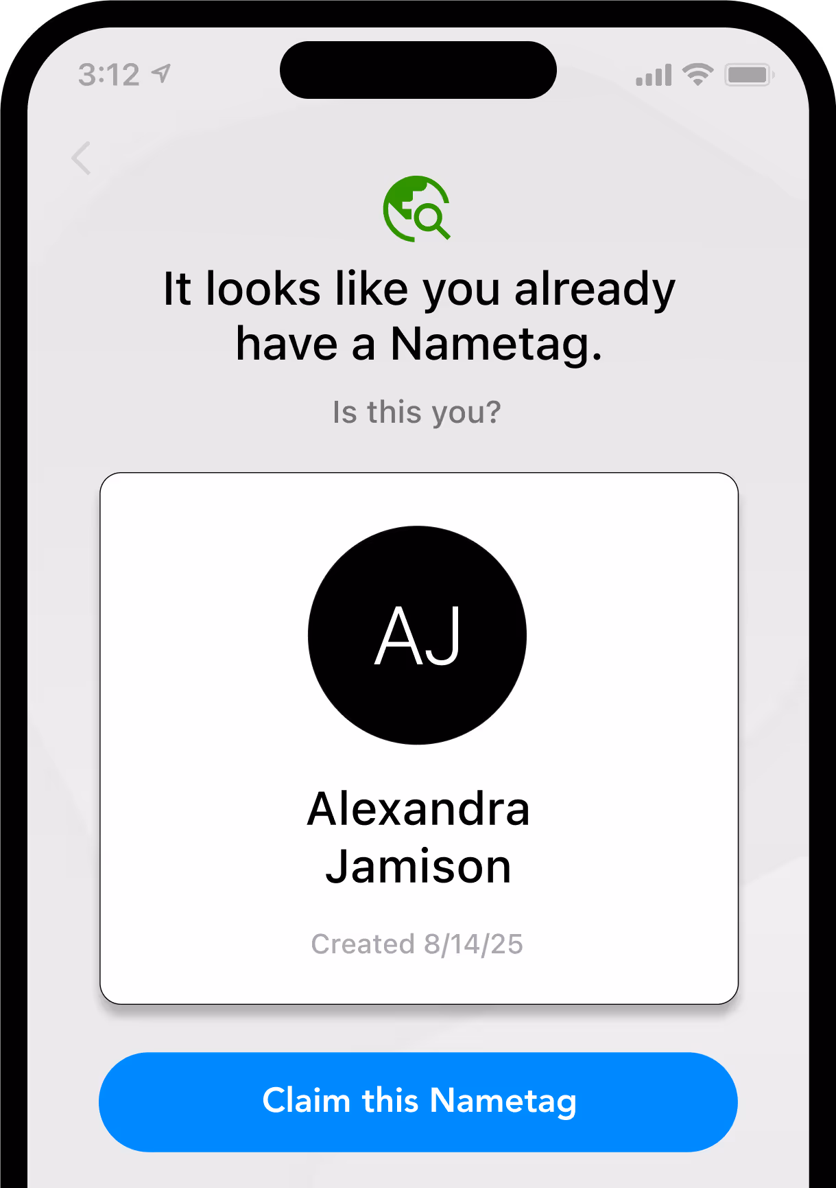 Nametag Device Rebinding