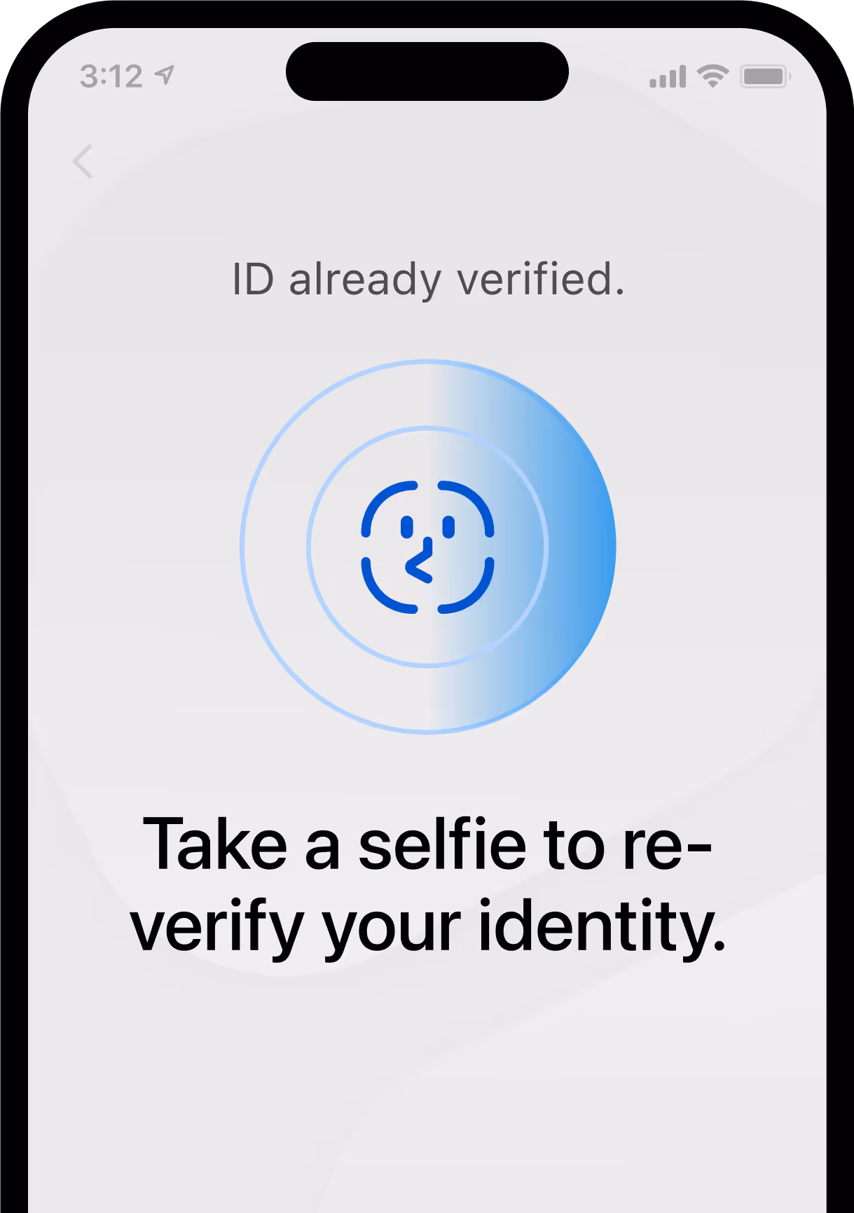 Nametag Selfie Reverification