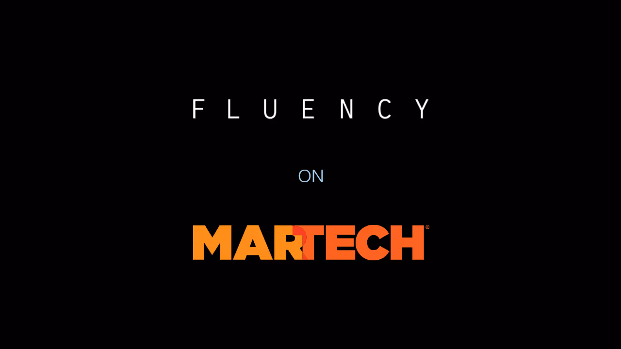 An illustration with Fluency's logo and MarTech's logo together