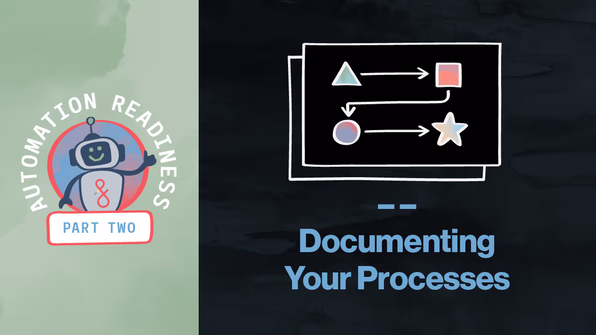 An illustration of a robot guiding you through the process of documenting a workflow.