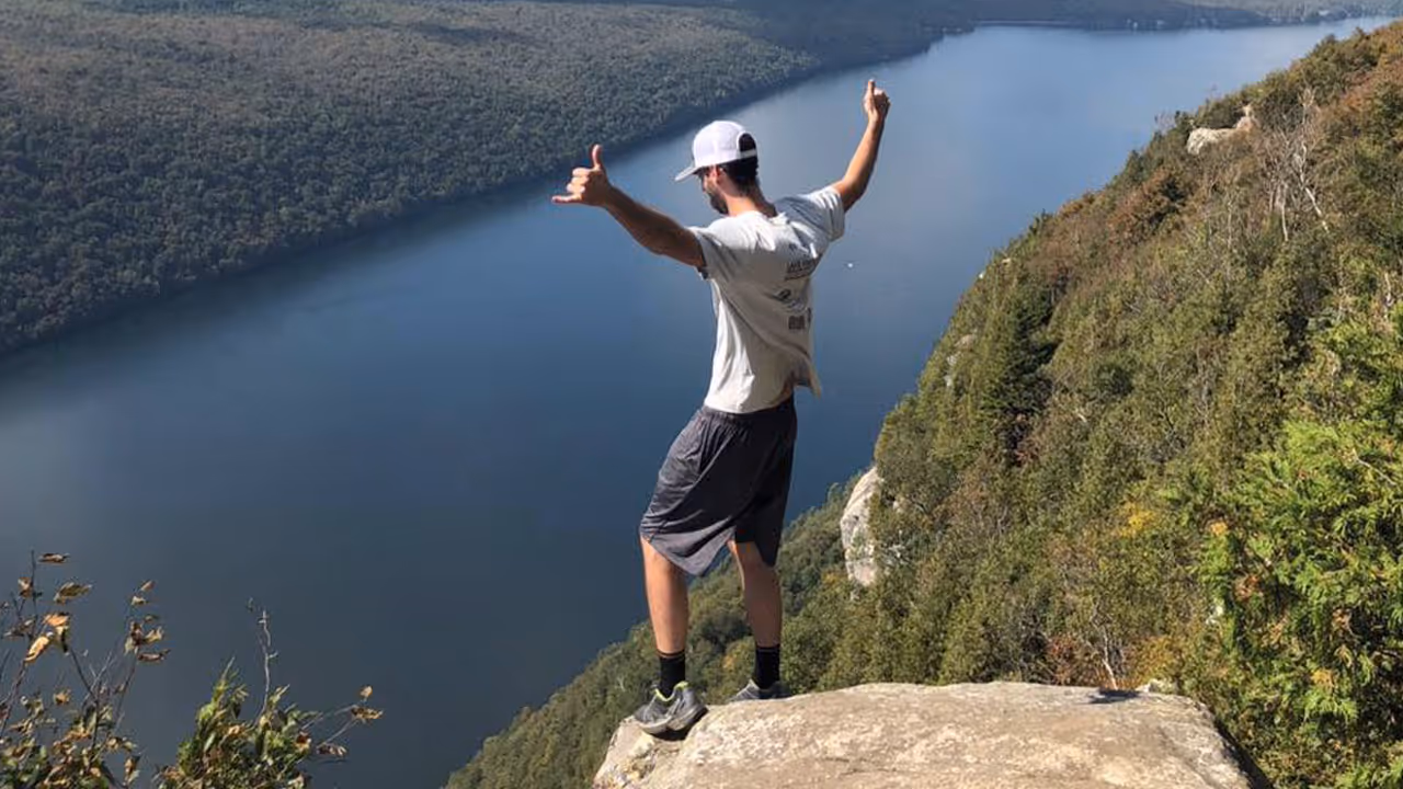 A picture of Drew Kaigle, surveying his kingdom.