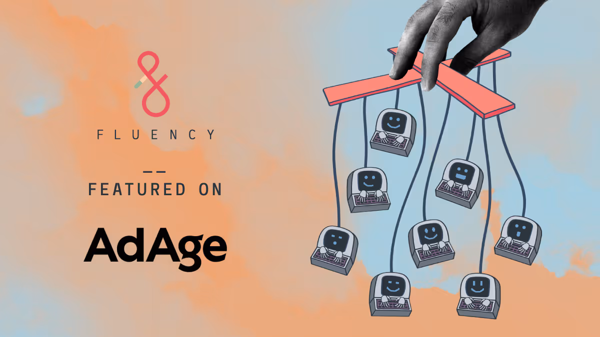 Fluency logo with ad age logo 