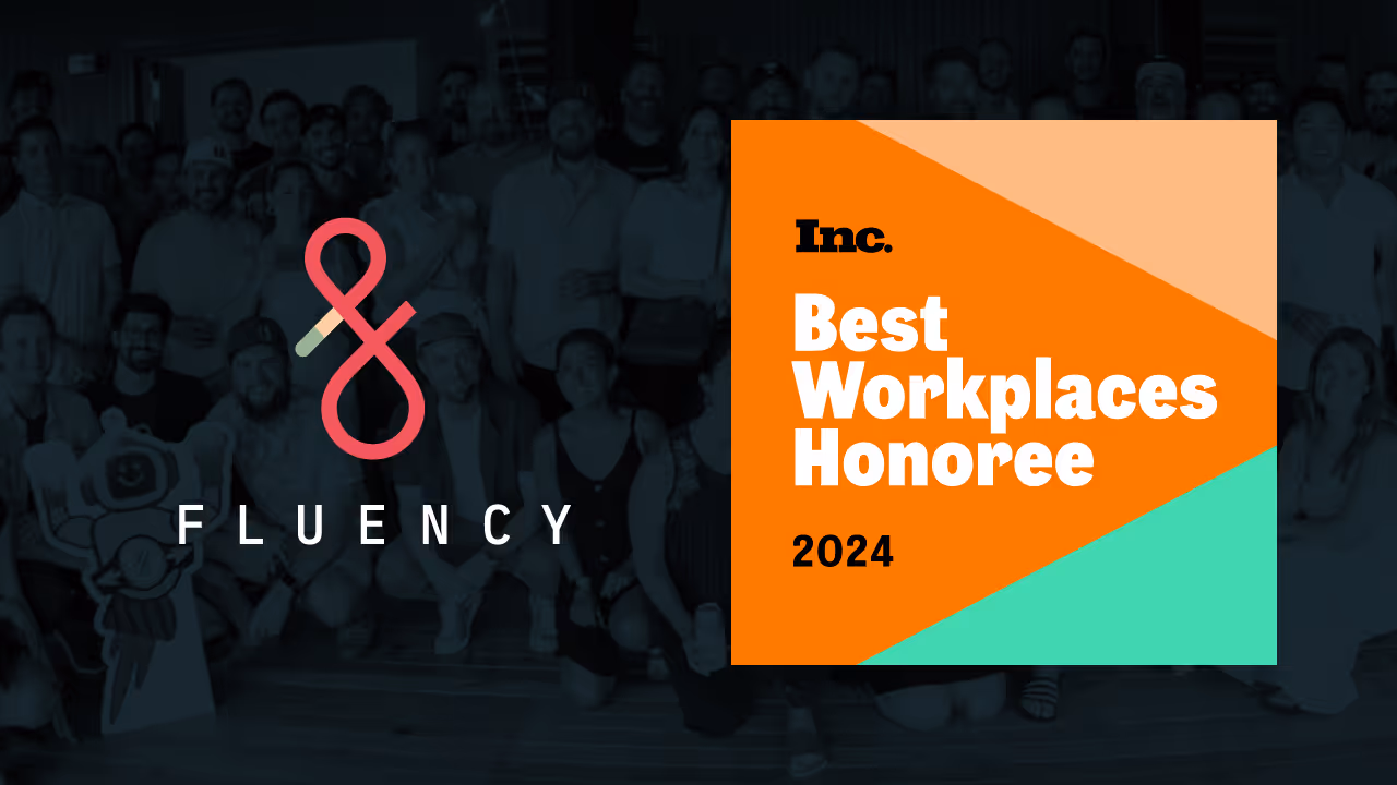 Inc Best Workplaces and Fluency Logo 