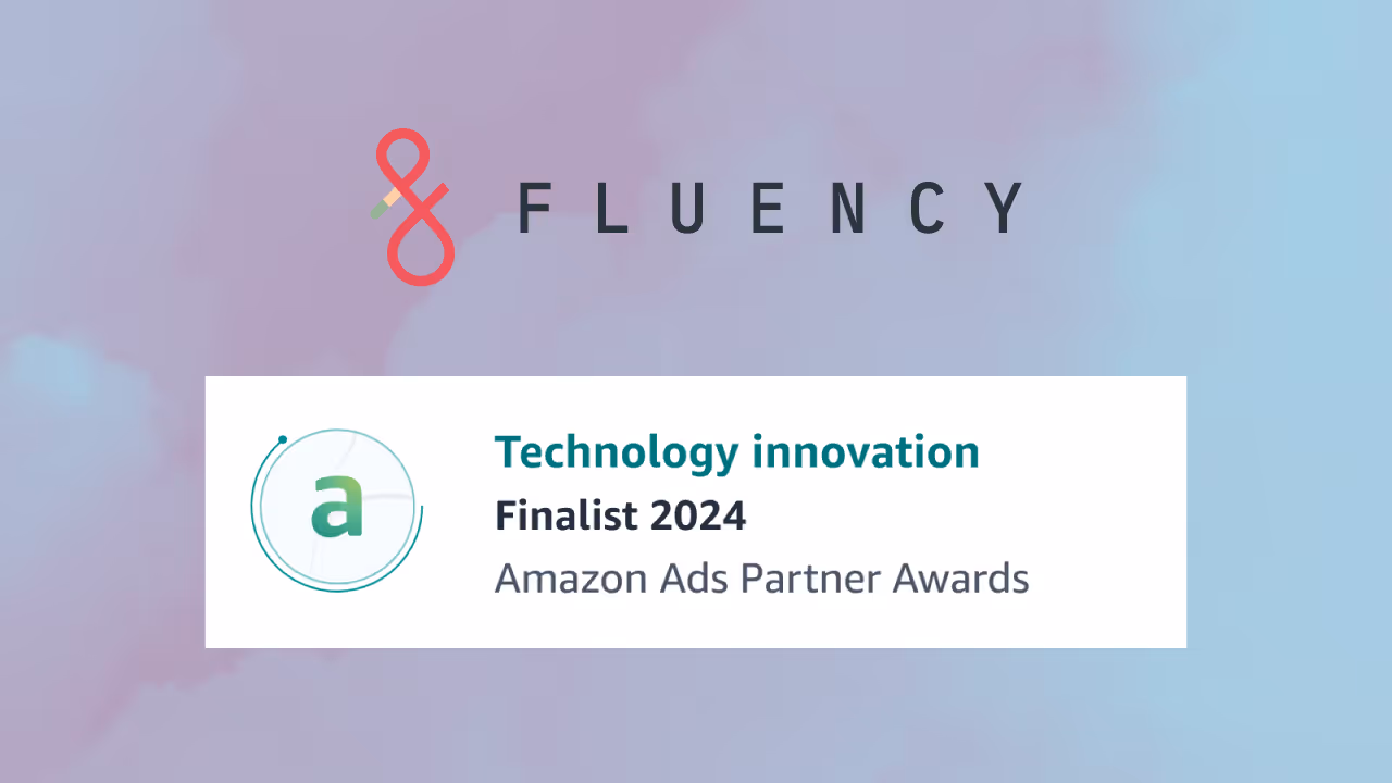 Fluency Logo and amazon award logo 