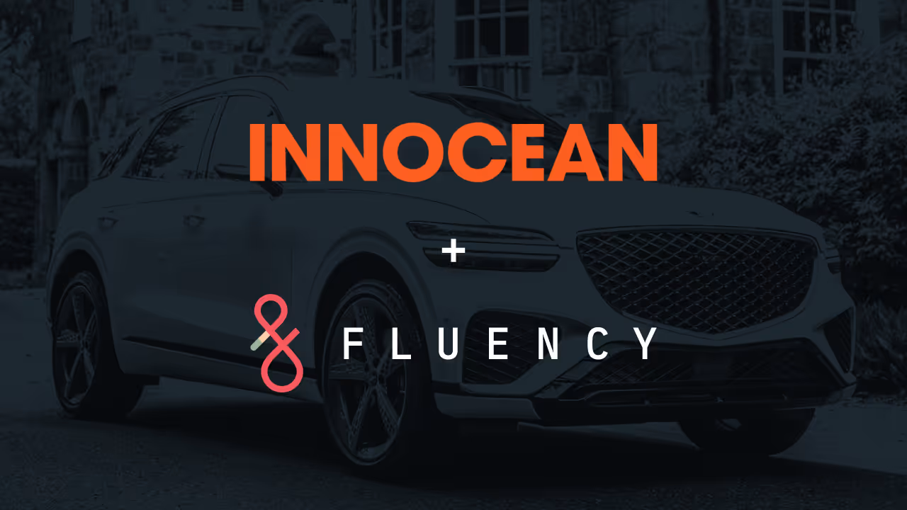 An image depicting the logos of Innocean and Fluency, signifying their partnership.