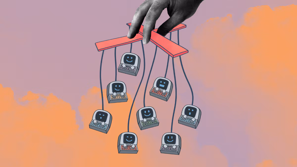 a marionette of robots