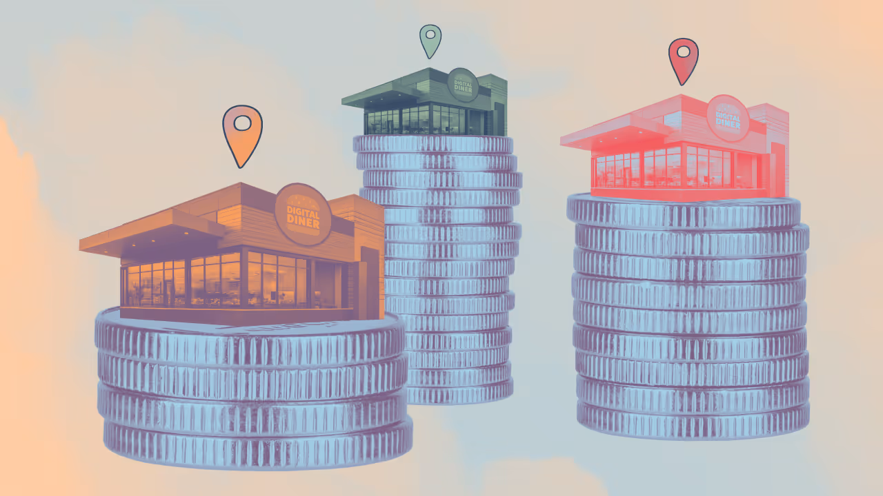 coins stacked with buildings on top of them