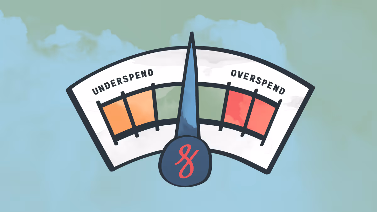 underspend and overspend meter