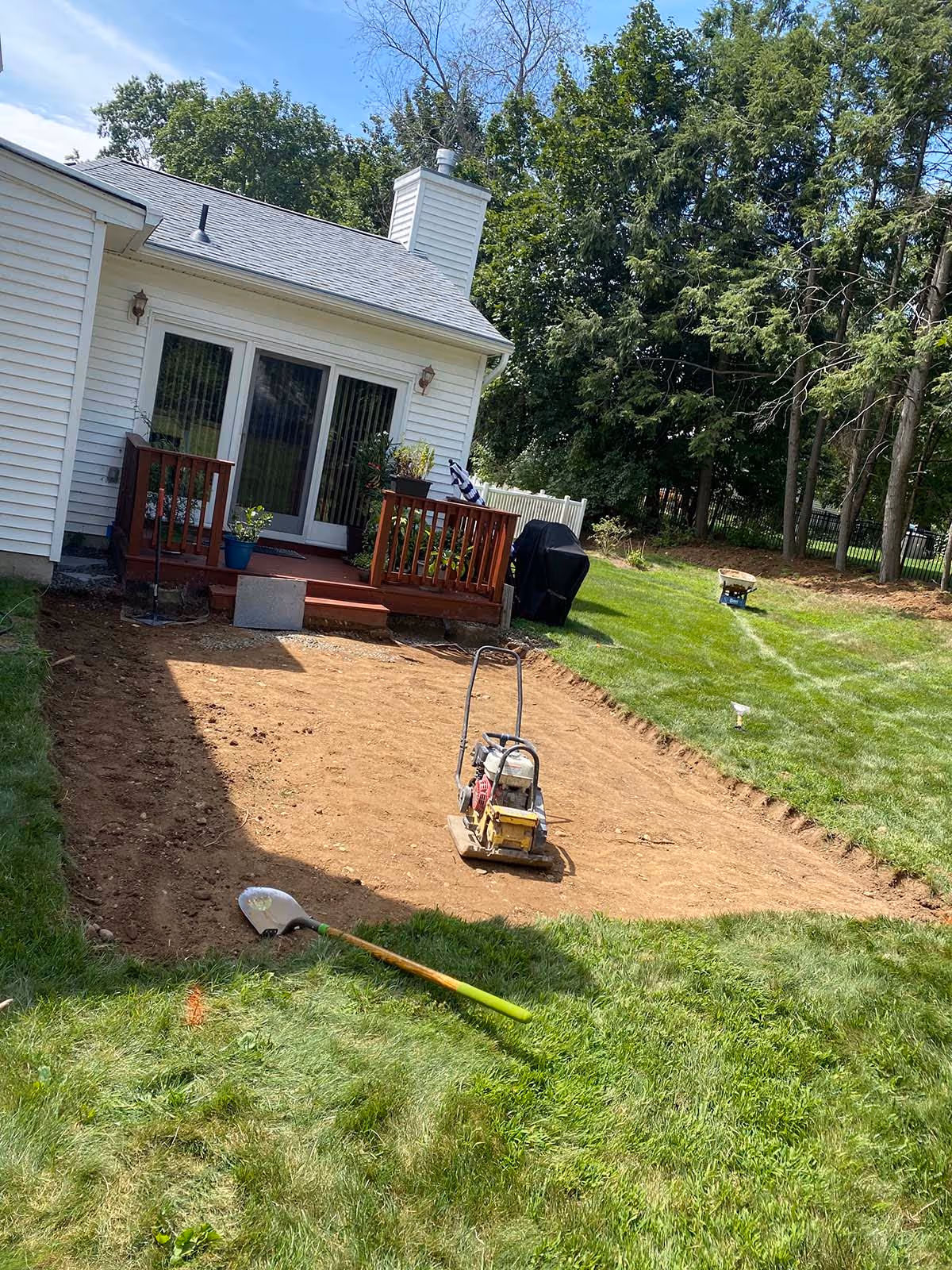 Digging before paving