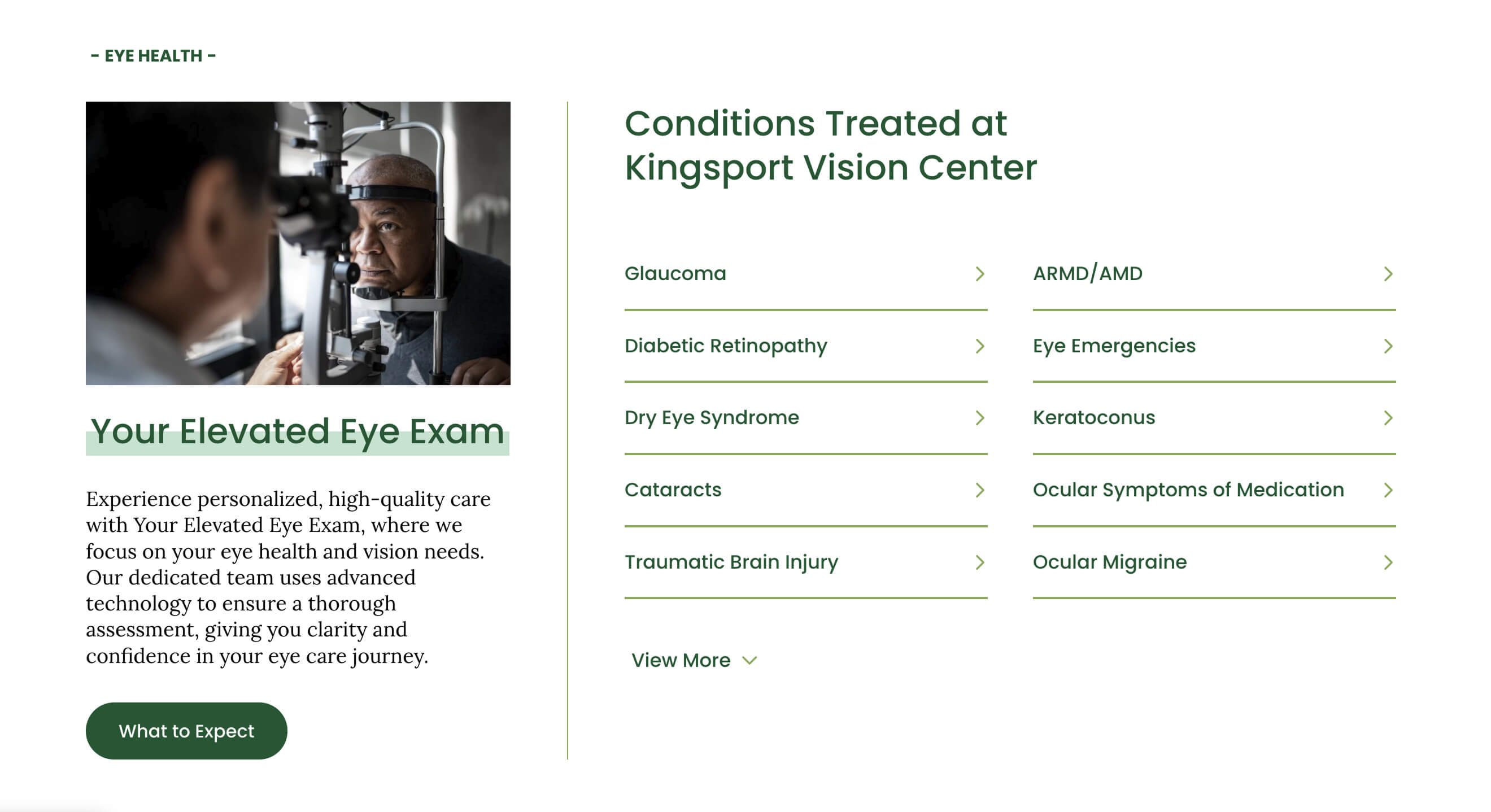 eye health component